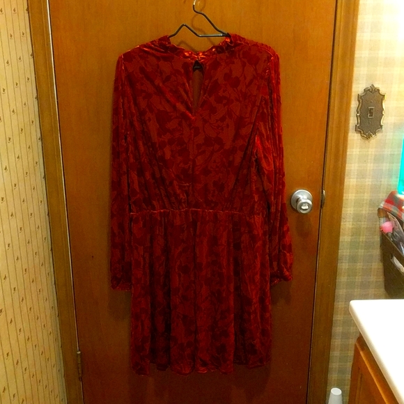 Burnout Velvet Dress - Picture 2 of 3